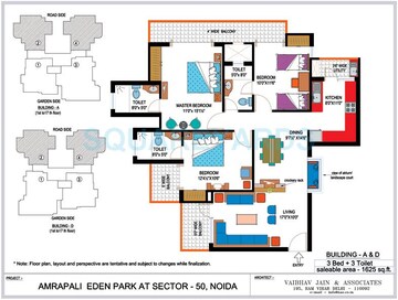  3.5 BHK Apartment at Amrapali Eden Park, Sector 50 – for Sale
