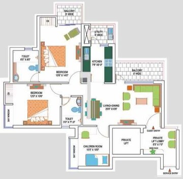  3 BHK Apartment at Amrapali Heartbeat City, Sector 107 – for Sale