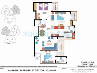 3 BHK Apartment For Resale in Amrapali Sapphire Sector 45 Noida  8031840