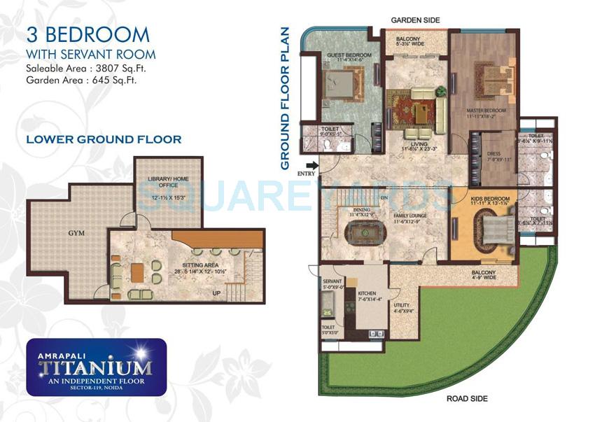 3 BHK 3807 Sq. Ft. Apartment