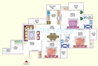 3.5 BHK Apartment For Rent in Amrapali Zodiac Sector 120 Noida  7593758