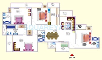 4 BHK Apartment For Resale in Amrapali Zodiac Sector 120 Noida  7371622