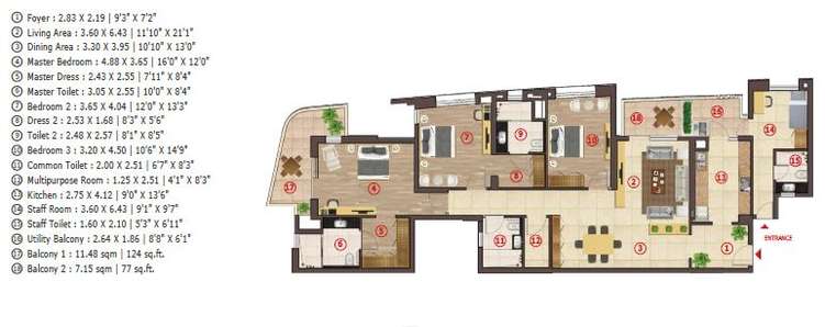 antara noida phase 1 apartment 3bhk 3019sqft51