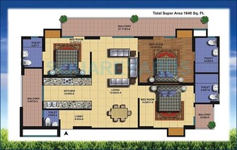 3 BHK Apartment For Rent in Antriksh Golf View Sector 78 Noida  8059730