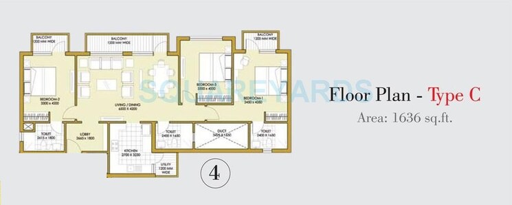 Other, ats-one-hamlet 3 Bedroom 1674 Sq.Ft. Apartment In Sector 104 Noida 9280500