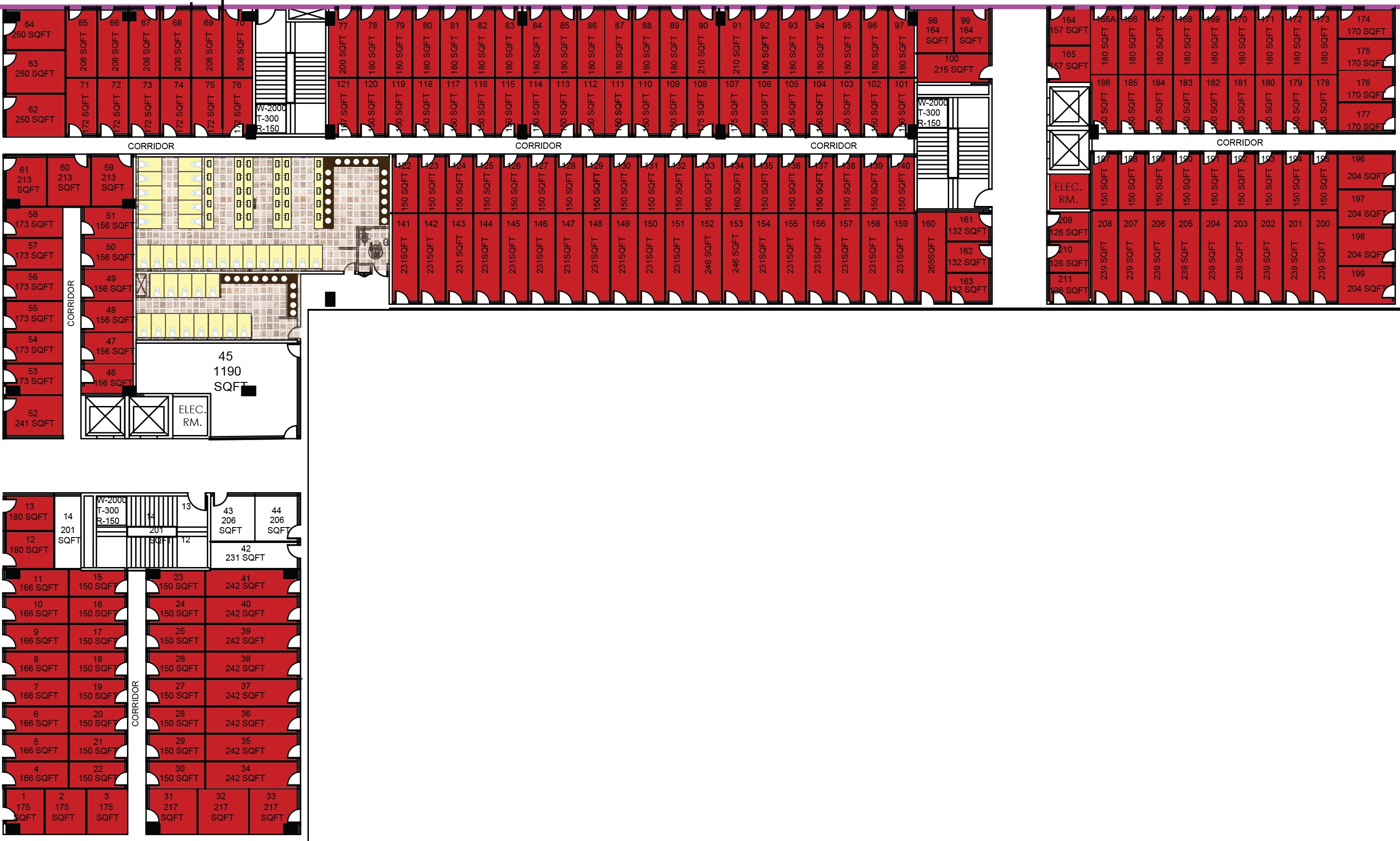 Floor plan of 104 Sq. Ft. Retail Shop in Bhutani Bolt, Noida