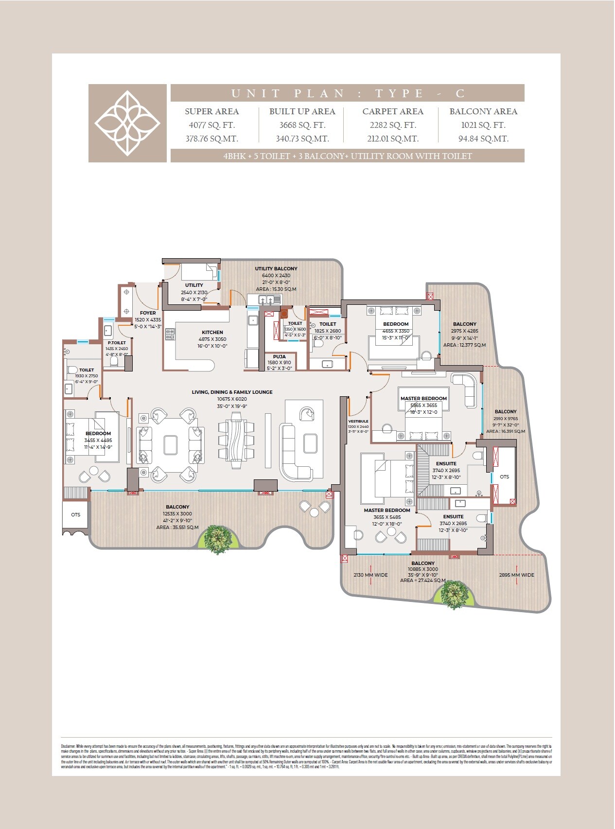 4 BHK 4077 Sq. Ft. Apartment