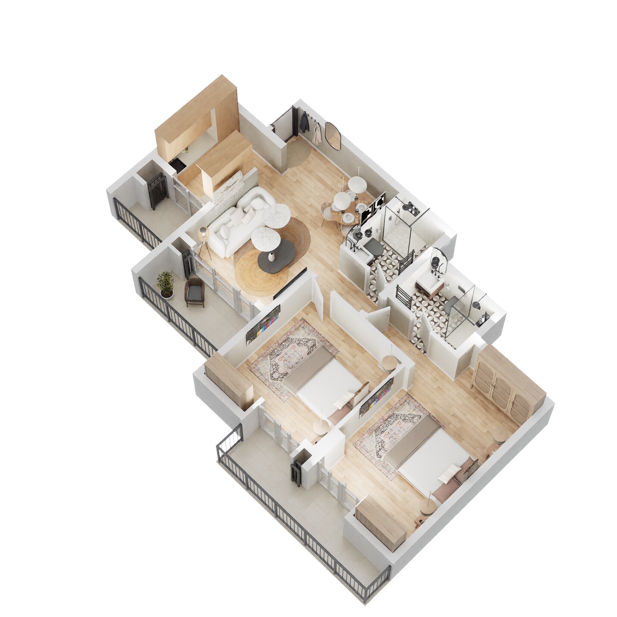 2 BHK 1137 Sq. Ft. Apartment