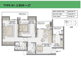 2 BHK Apartment For Resale in Eldeco Live By The Greens Sector 150 Noida  7934810