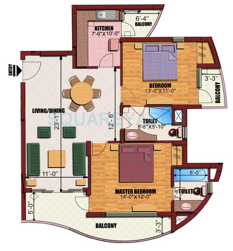 Eldeco Utopia Floor Plans Sector 93A, Noida