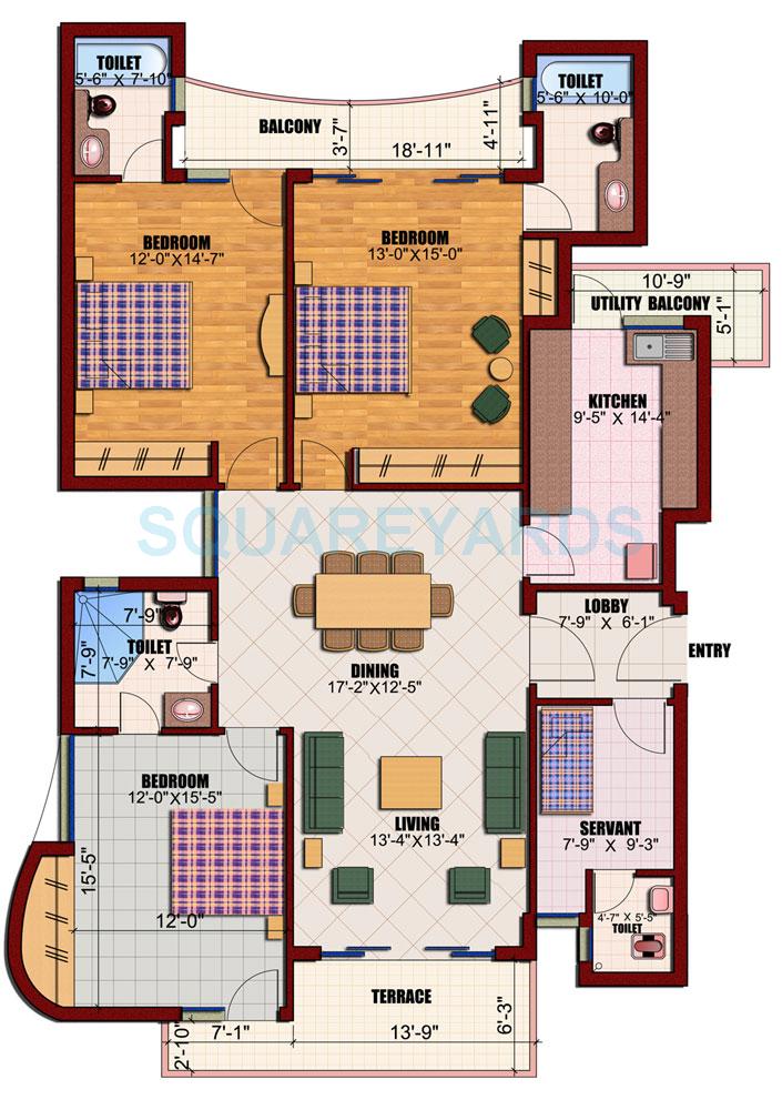Eldeco Utopia in Sector 93A, Noida 95.70 Lac Price List, Reviews