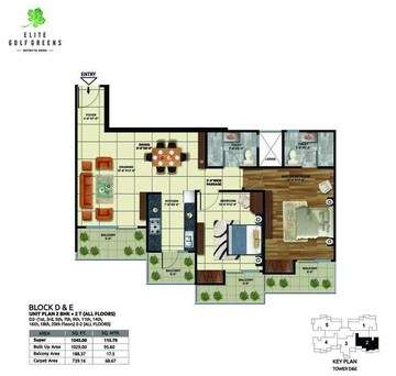  2 BHK Apartment at Elite Golf Green, Sector 79 – for Sale