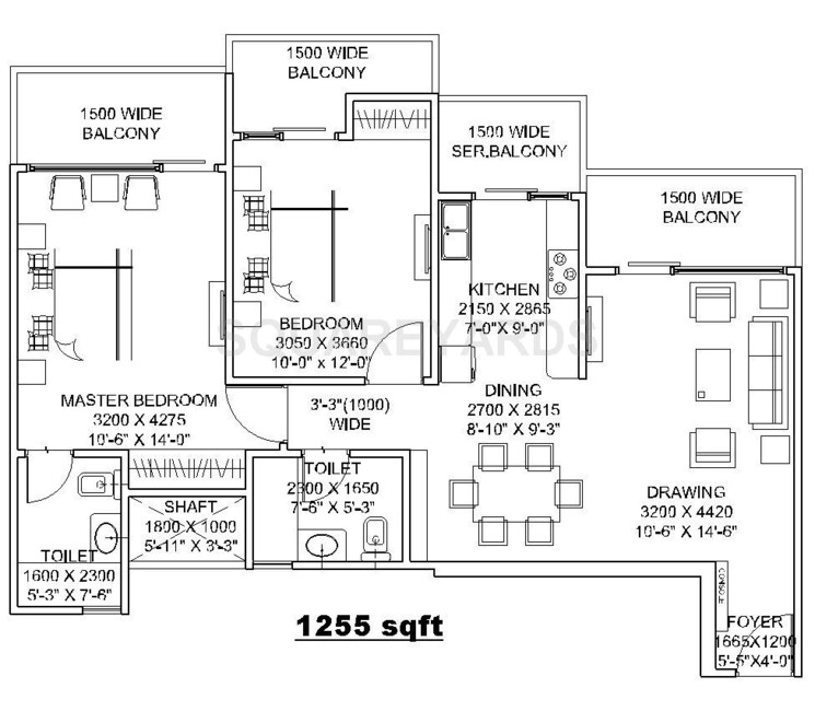 Other, elite-golf-green 2 Bedroom 1255 Sq.Ft. Apartment In Sector 79 Noida 8869166