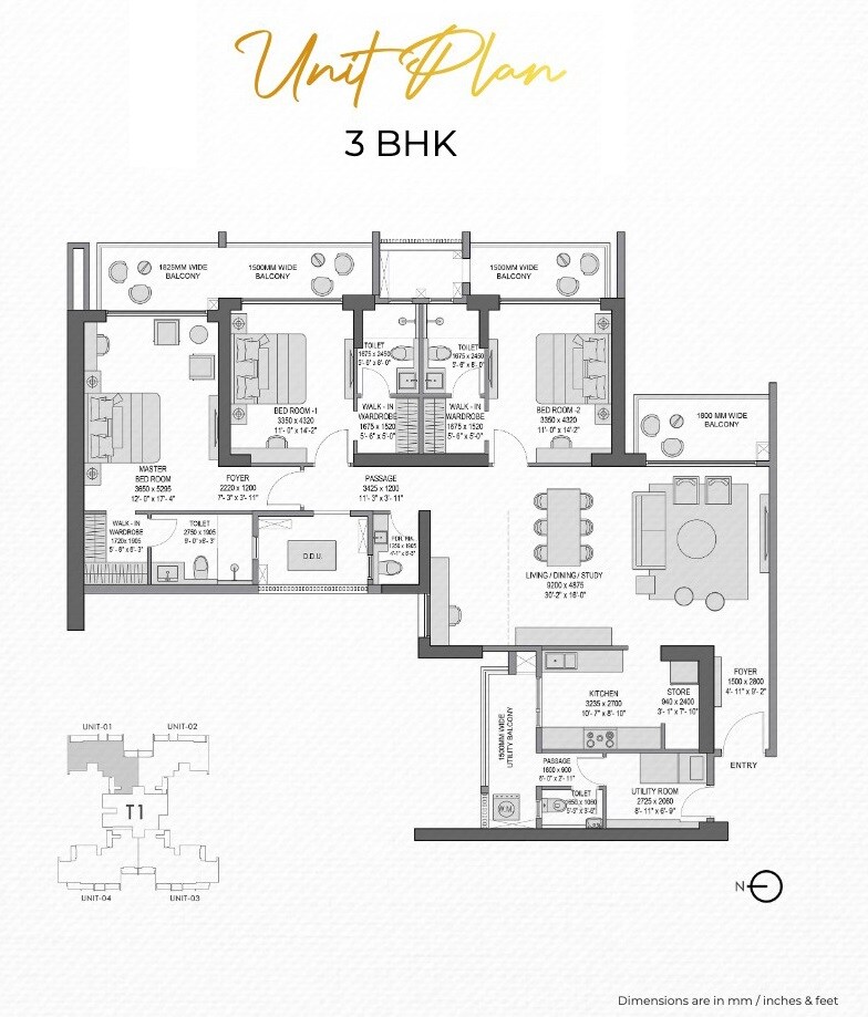 Other, experion-elements 3 Bedroom 2800 Sq.Ft. Apartment In Sector 45 Noida 8567548