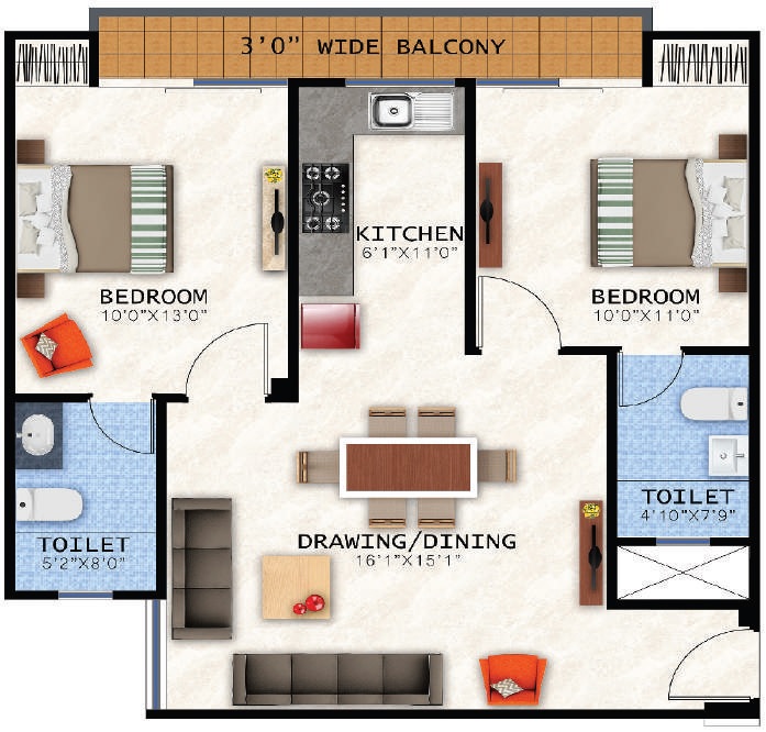 Galaxy One Apartments Floor Plans - Sector 45, Noida