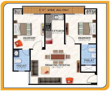  2 BHK Apartment at Galaxy One Apartments, Sector 45 – for Sale