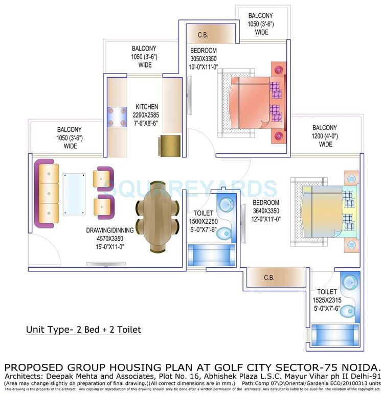 Other, gardenia-golf-city 2 Bedroom 865 Sq.Ft. Apartment In Noida Central Noida 8701266