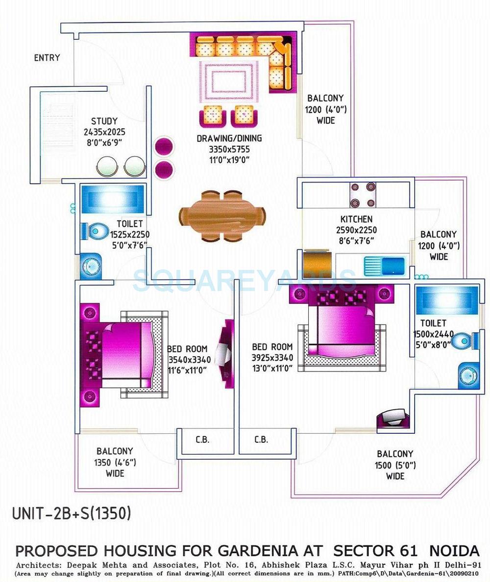 gardenia grace apartment 2bhk st 1350sqft 1