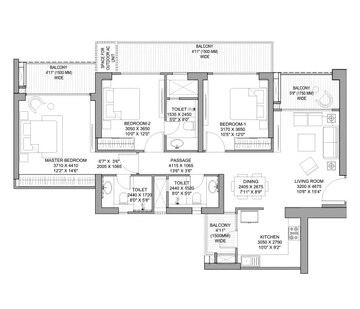  3 BHK Apartment at Godrej Jardinia, Sector 146 – for Sale