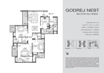  3 BHK Apartment at Godrej Nest, Sector 150 – for Sale