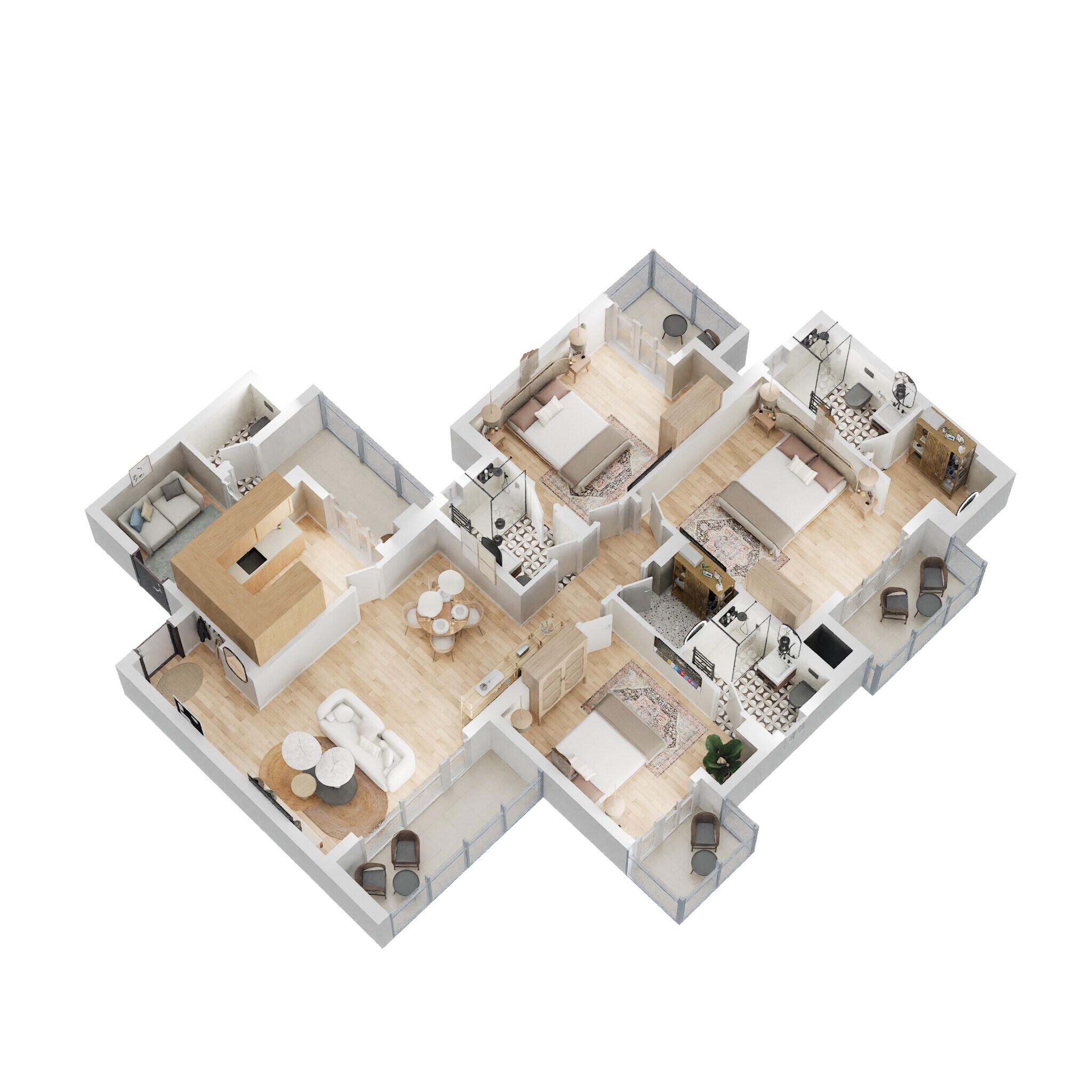 3 BHK 1485 Sq. Ft. Apartment