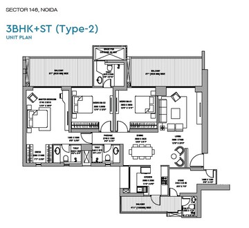  3 BHK Apartment at Godrej Tropical Isle, Sector 146 – for Sale