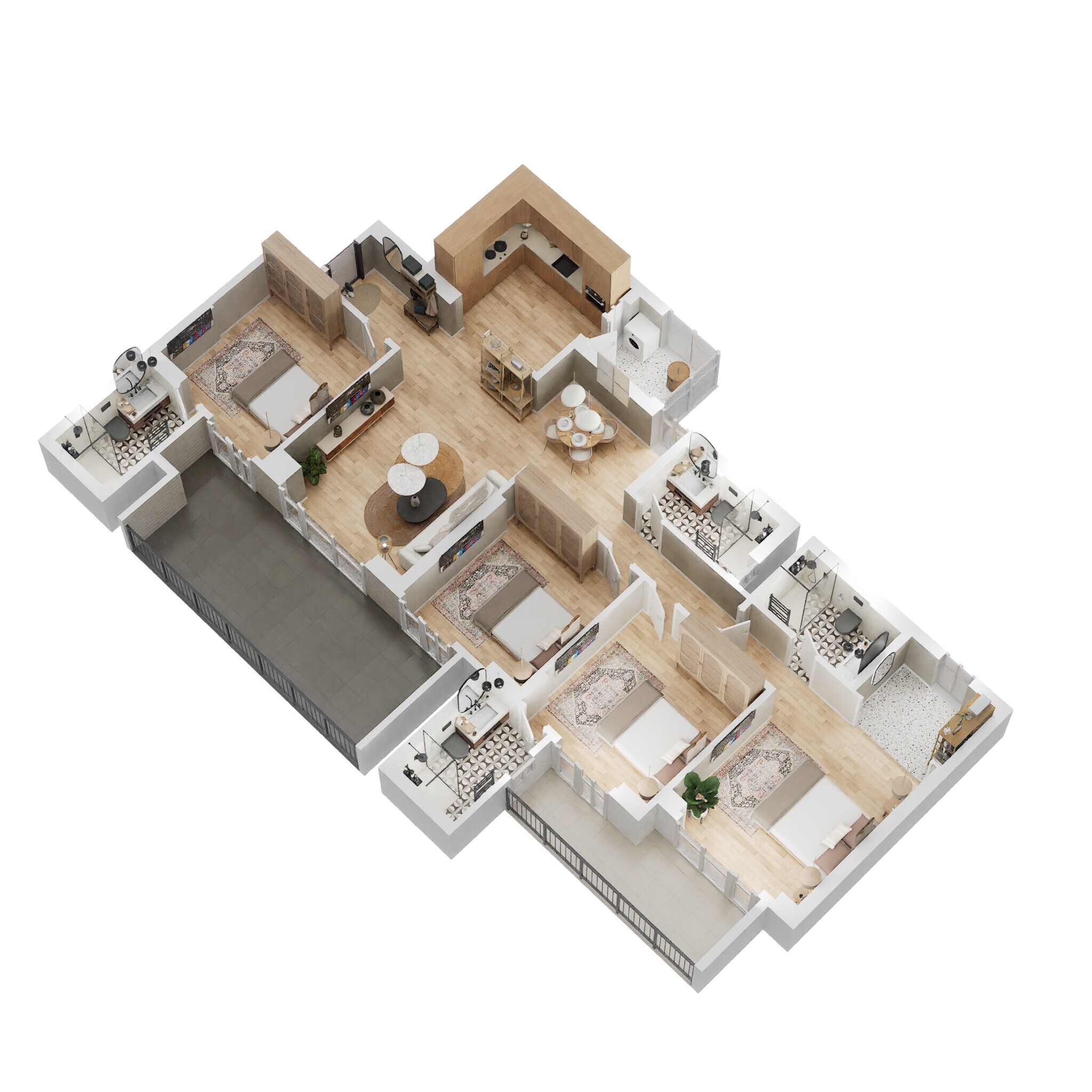 4 BHK 3131 Sq. Ft. Apartment