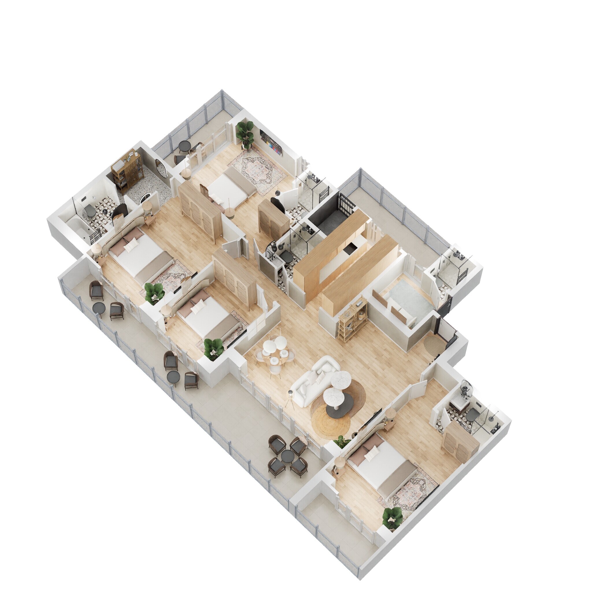 3 BHK 2500 Sq. Ft. Apartment