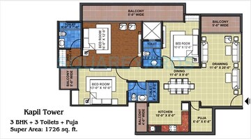  3 BHK Apartment at Grihapravesh, Sector 77 – for Sale