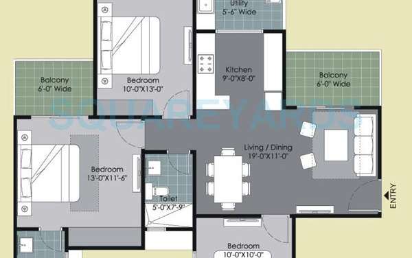 gulshan ikebana apartment 3bhk 1340sqft 1