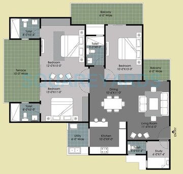  3 BHK Apartment at Gulshan Ikebana, Sector 143 – for Sale