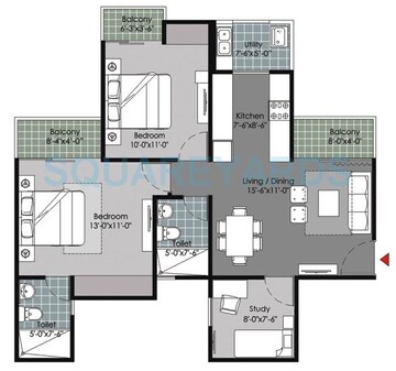  2 BHK Apartment at Gulshan Vivante, Sector 137 – for Sale