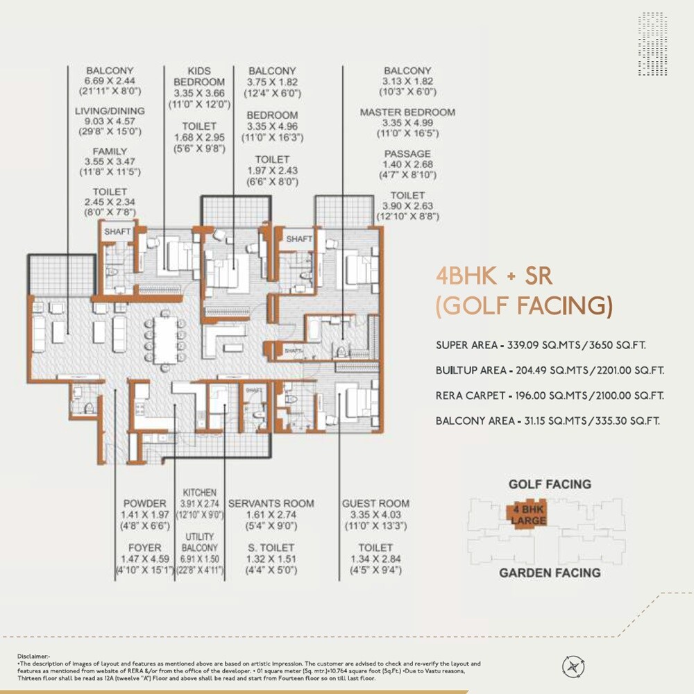4 BHK 3650 Sq. Ft. Apartment