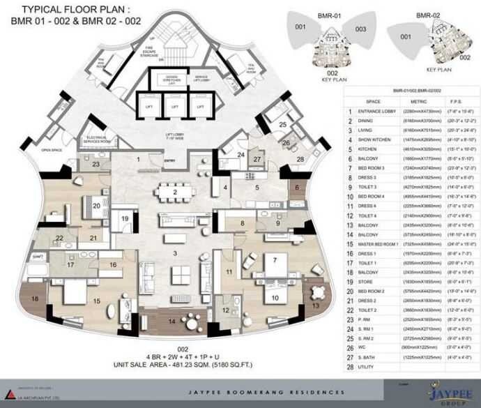 4 BHK 5180 Sq. Ft. Apartment