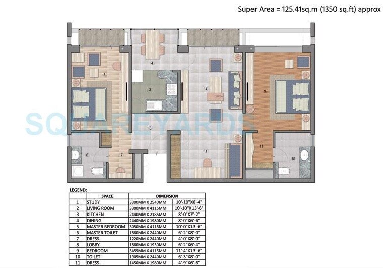  2 BHK Apartment at Jaypee Greens Pavilion Court, Sector 128 – for Sale