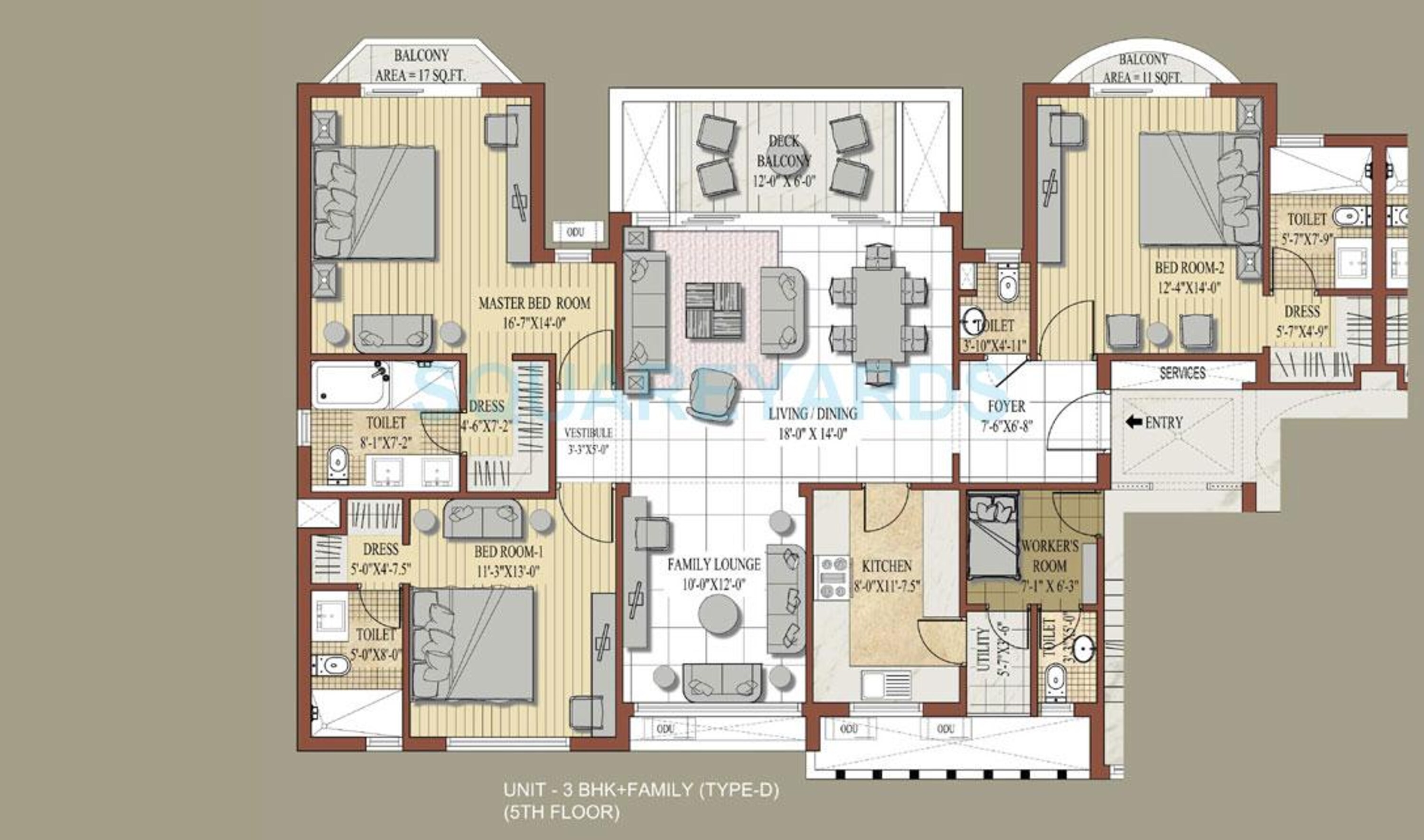 jaypee knight court apartment 3bhk 2055sqft 1