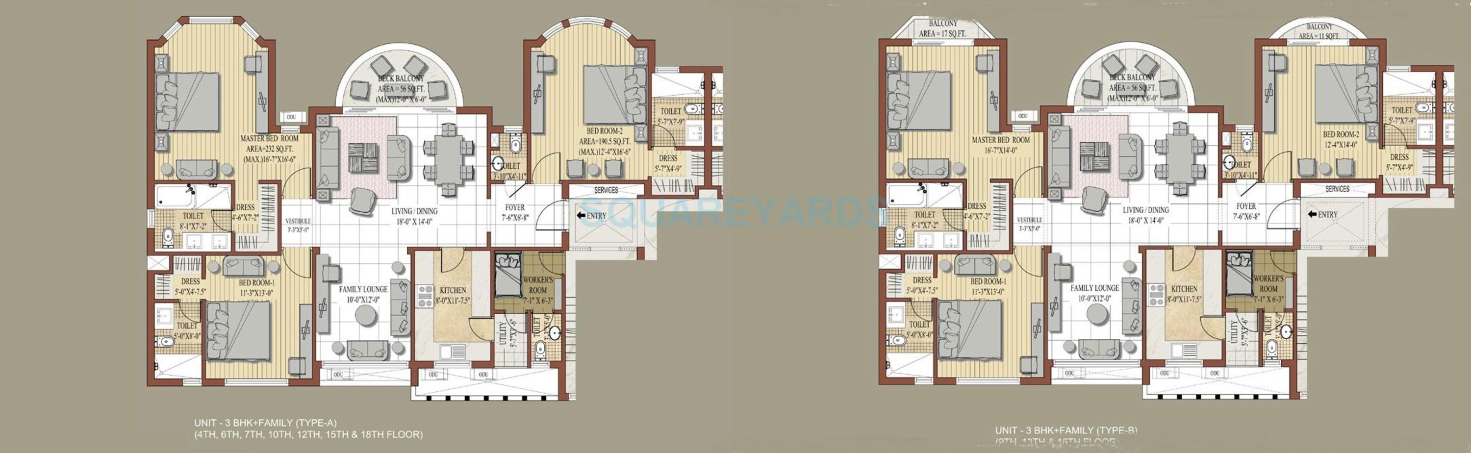 jaypee knight court apartment 3bhk 2070sqft 1