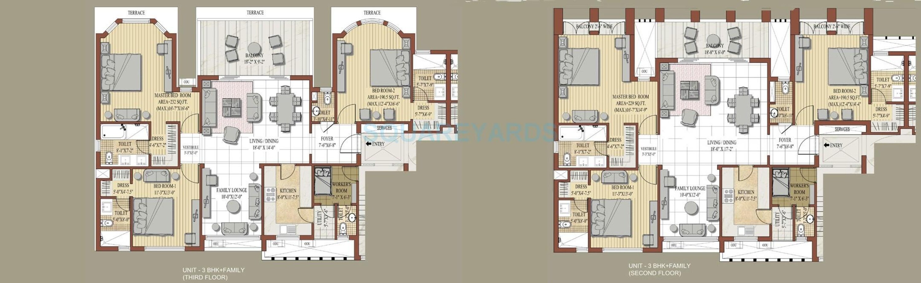 jaypee knight court apartment 3bhk 2300sqft 1