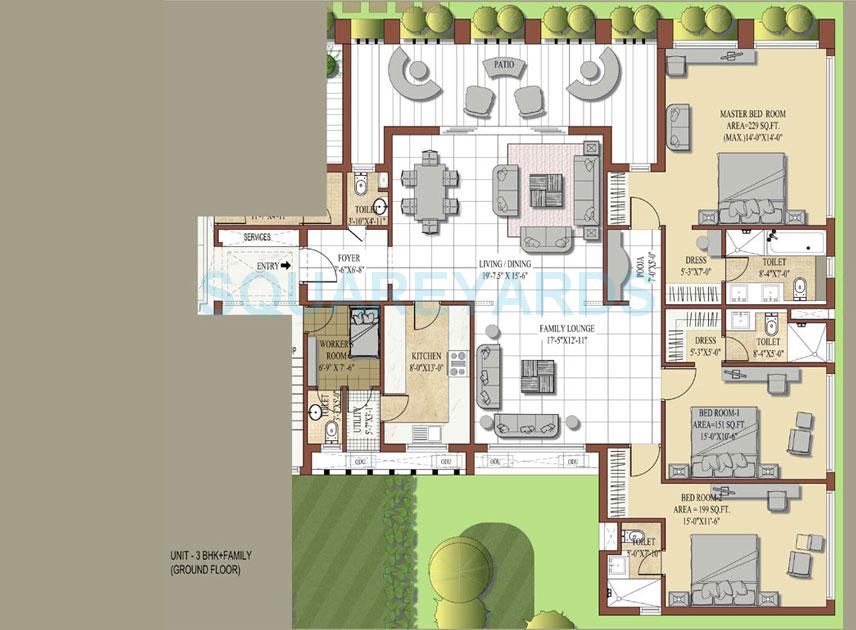 3 BHK 2675 Sq. Ft. Apartment