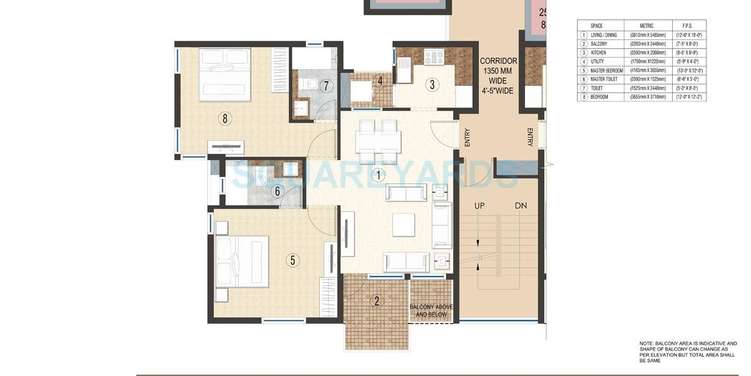 jaypee krescent homes phase ii apartment 2 bhk 1115sqft 20213307183313