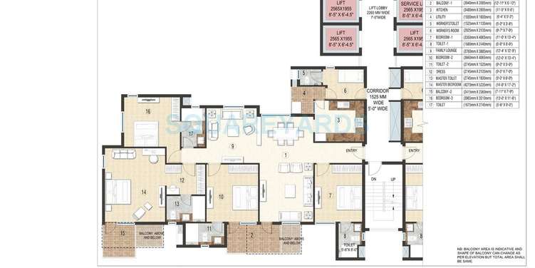 jaypee krescent homes phase ii apartment 4 bhk 2375sqft 20213307183303