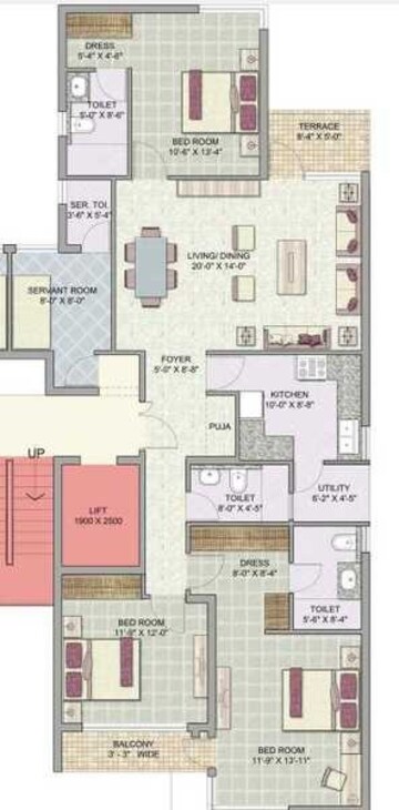  3 BHK Apartment at Jaypee Pavilion Heights IV, Sector 128 – for Sale