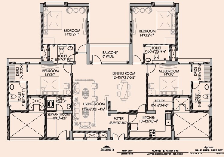 Other, jaypee-wish-town-klassic 4 Bedroom 2425 Sq.Ft. Apartment In Sector 134 Noida 8749539