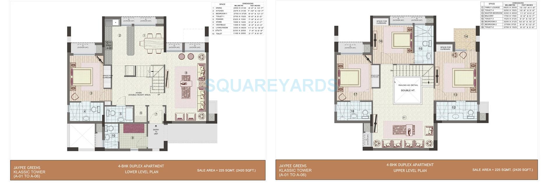 4 BHK 2420 Sq. Ft. Apartment