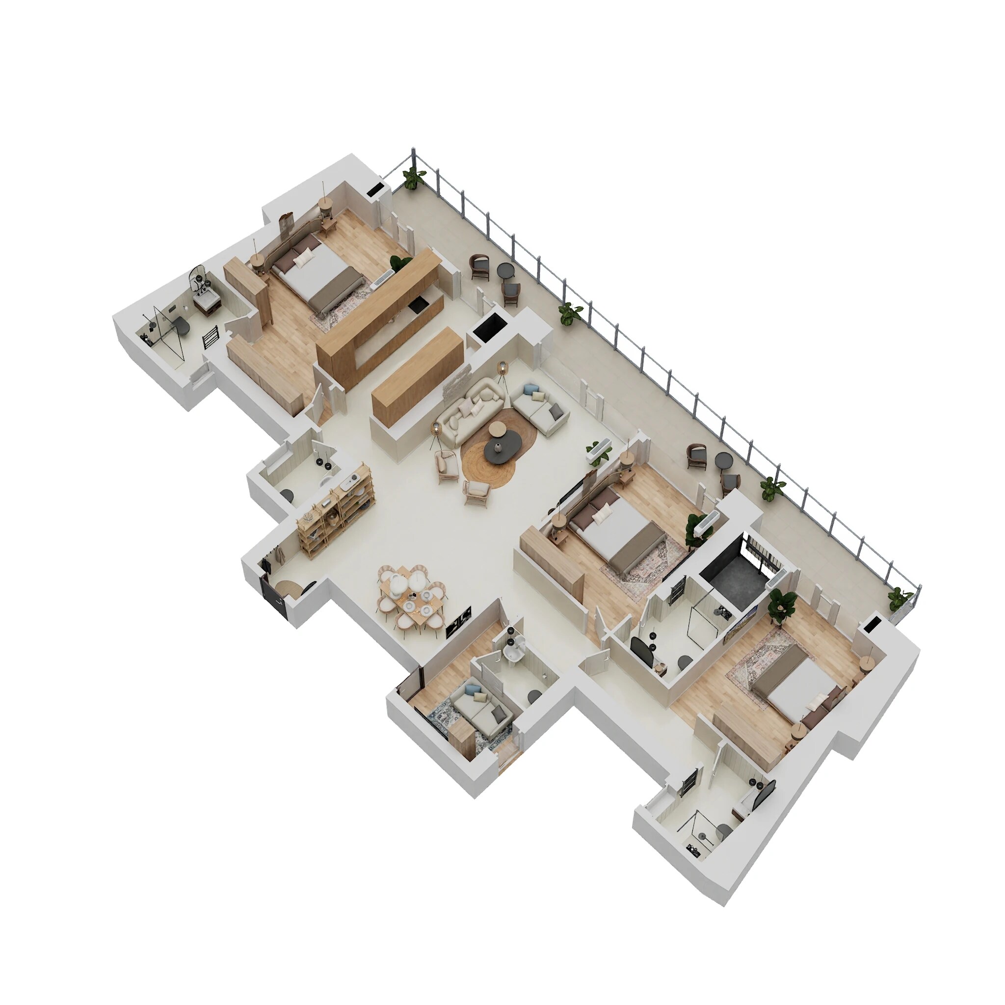 3 BHK 3082 Sq. Ft. Apartment