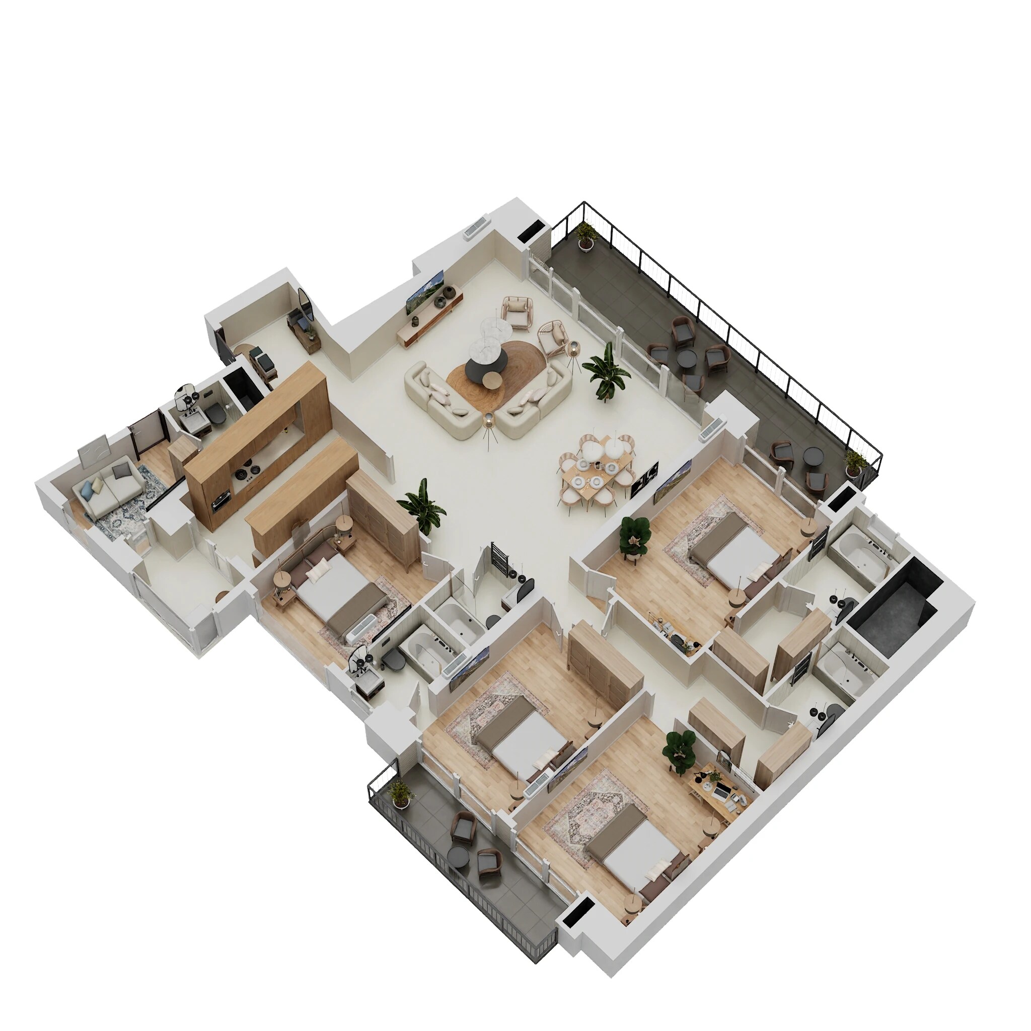 4 BHK 3551 Sq. Ft. Apartment