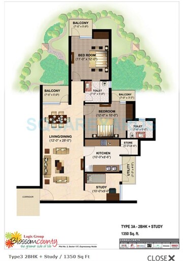  2 BHK Apartment at Logix Blossom County, Sector 137 – for Sale