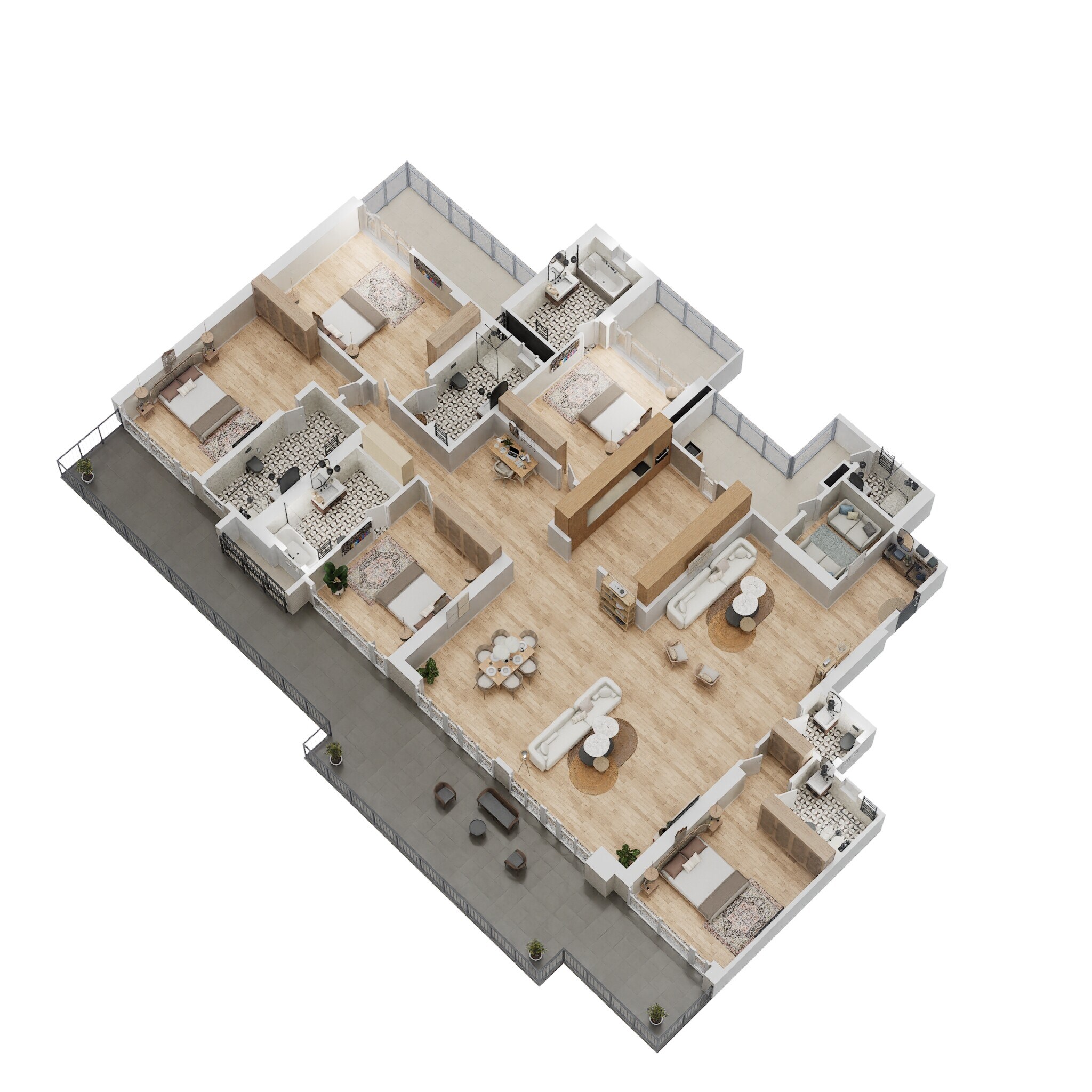 5 BHK 6220 Sq. Ft. Apartment