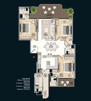  3 BHK Apartment at Mahagun Medalleo, Sector 107 – for Sale