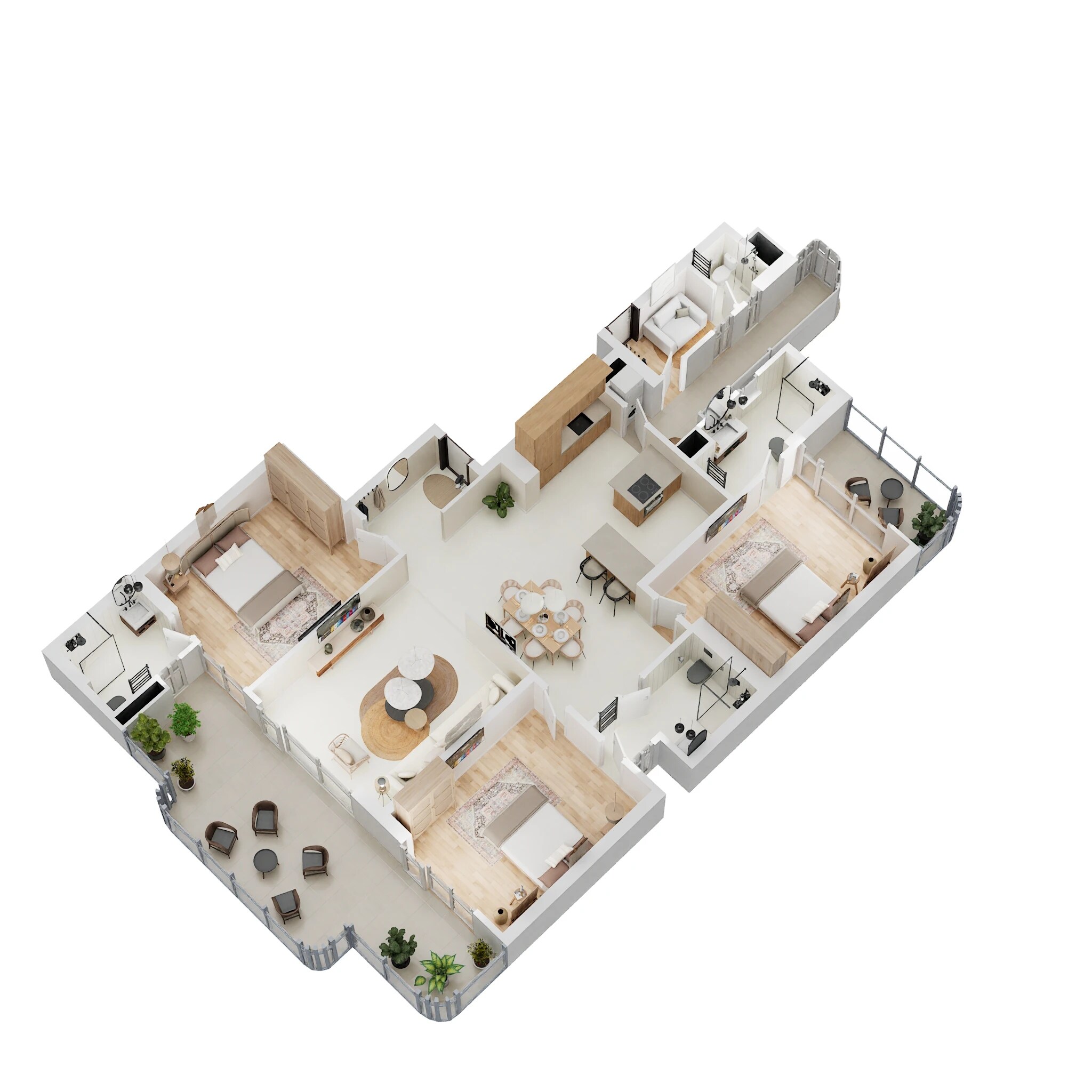 Floor plan of 3 BHK 2575 Sq. Ft. Apartment in Mahagun Medalleo, Noida